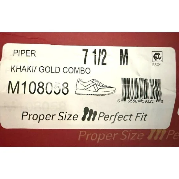 Munro Womens Khaki Gold Womens Suede Lace Up Low Top Sneakers Sz 7.5 M New - Picture 6 of 9